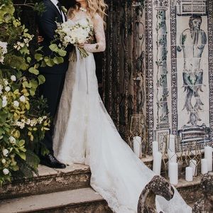 Sareh Nouri French Lace Wedding Gown
